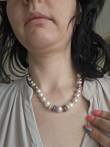 Elegante perlenkette echte - perlenkette, –