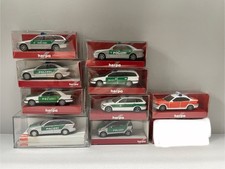 Herpa BUSCH Konvolut 9x Einsatzfahrzeuge Polizei Feuerwehr Mercedes BMW