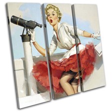 Vintage Girl Poster Sexy Retro