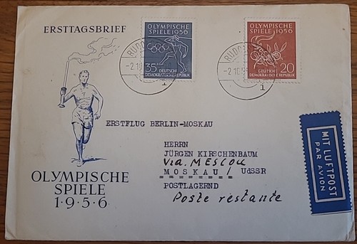 Luftpost brief rudolstadt - luftpost,