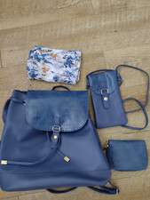 Rucksack + Handytasche+ Geldbörse+ Tuch alles  NEU in blau