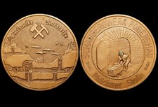 BERGBAU: Medaille 1984. MOLCHNER STOLLN - POBERSHAU IM ERZGEBIRGE ⇒ MARIENBERG.