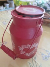 Deko - Milchkanne - Vase - rot