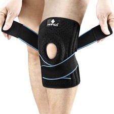 NEENCA Kniestütze Kniebandage mit Patella Gel Pads & Seitenstabilisatoren Gr.XL