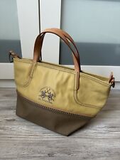 La Martina Handtasche, vintage, gelb/braun