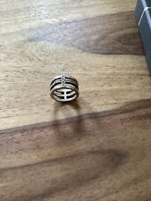 Ring - Silber - Kreuz mit Zirconia - von Jette Joop - Wenig Getragen