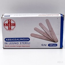 AIESI® STERILE Einweg- holzmundspatel im Einzelpack (100er Pack) #B13