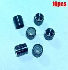 10Pcs Black Knob Hole 6Mm