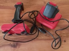 2 x Joysticks mit Saugnäpfen Commodore C64 Amiga Atari Retro Original Alt Echt