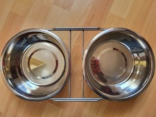 Hundefutterstation Hundenapf Fressnapf 2x20cm