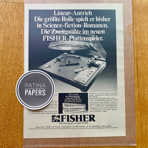 1977 fisher plattenspieler - fisher,