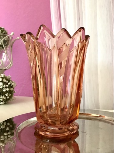 Antik art déco vase glasvase - antik,