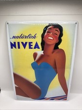 Blechschild Nivea 14,5 x 20,5 cm