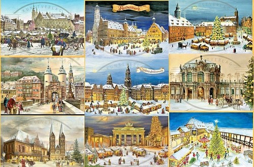 Nostalgischer adventskalender - nostalgischer,
