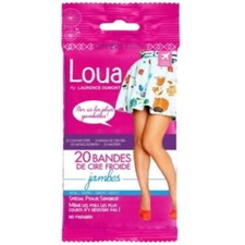 Loua Kaltwachsstreifen wax strips Bein Enthaarung Haarentfernung 20 Strips