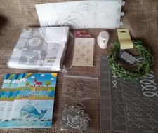 Deko zur Kommunion , Tischdeko  Konvolut, teilweise angefangen 