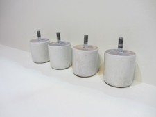 4 Couchfüße Sofafüße Holzbeine Möbelfüße Tischbeine Holzfüße L. 6,5 cm