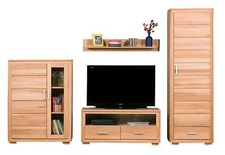 Wohnwand Genf Set I Kernbuche