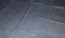 Altes Stoff Stoffballen Webmuster hellblau dünn 130 x 155 cm (12329)