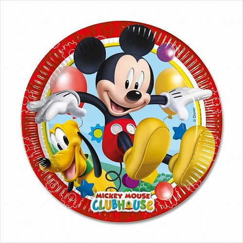 Mickey maus pappteller groß - mickey,
