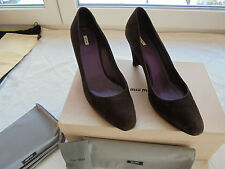 Miu Miu by Prada Leder High Heels NP: 460€ TOP + OVP Wedges Schuhe Pumps Gr. 41