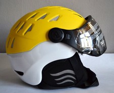 BOGNER St MORITZ SKIHELM mit VISIER SKI HERREN DAMEN HELMET 595 € Gr S 53-55 NEU