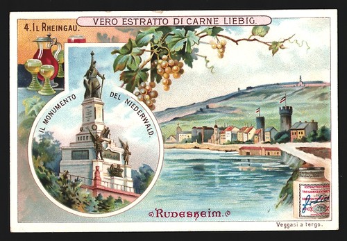 Sammelbild liebig rudesheim - sammelbild,