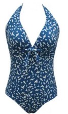 Rockbilliy 50er Jahre Damen Einteiler Badeanzug Bademode Neckholder Neuwertig