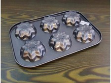 Muffinform Backform Alu Stern Blume 6  Kuchen Kuchenform  antihaft Törtchen Form