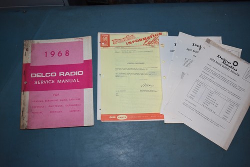 1968 delco radio service - 1968, shop