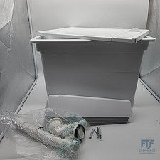 Adventa: Monoblock-Waschbecken aus PP-Harz - Beschädigt & 1 Griff fehlt