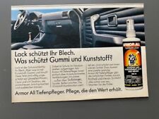 Armor All BMW Interieur Oldtimer 1987 Vintage Ad Werbung Reklame