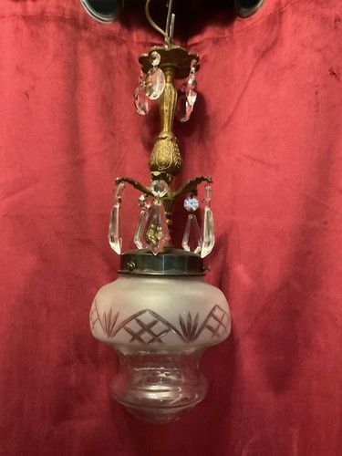 Jugendstil bronze deckenlampe - jugendstil,