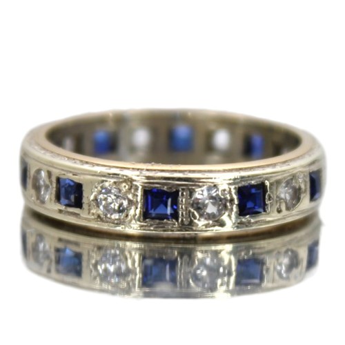 Saphir ring gold - saphir, princess
