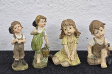 4 stück Dekorative Kinderfiguren Statuen - ländlicher Stil 