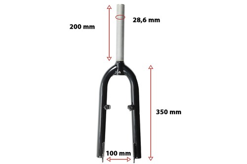 Zoll bmx gabel stahl 1 - 20,