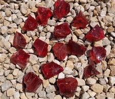 Gartendekoration Glasbrocken