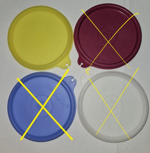 Tupperware deckel gelb - h-deckel,