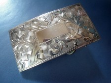 Antike Jugendstil Gürtelschnalle Sterling Silver 950