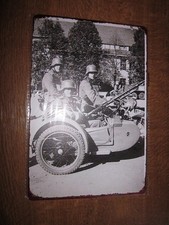 Blechschild -Motorrad mit 3