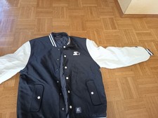 STARTER Black Label warme Winter College Jacke Black/White Wolle NEU Gr. L/XL