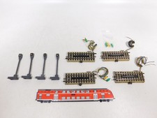 4x Märklin H0 AC 5112 Entkuppler M-Gleis mit 5113 Lichtmast #DS211-1