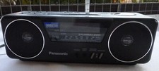 PANASONIC RC-X210 Uhrenradio Wecker schwarz 2 Weckzeiten Kabel/Batterie Beleucht