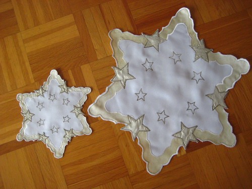 Set weihnachtsdeckchen - set,