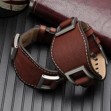 Uhrenarmband Leder 24 mm kompatibel mit Fossil JR1157 Vintage Retro Ersatzband