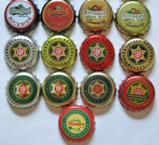13 alte Kronkorken -Sternquell Brauerei