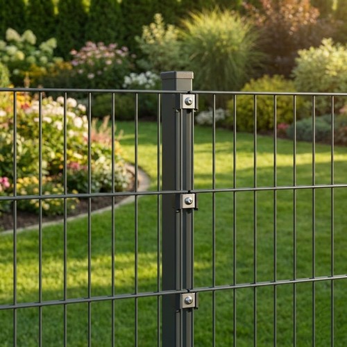 Gartenzaun anthrazit komplett - gartenzaun,