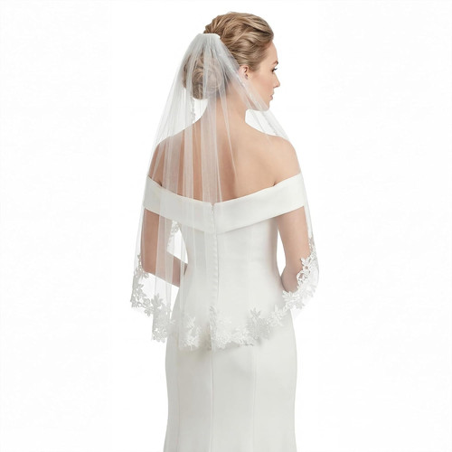 Brautschleier hochzeit kurz - brautschleier,