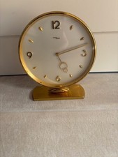 Imhof Uhr Tischuhr 15 Jewels mechanisches Uhrwerk Swiss Schweiz DEFEKT