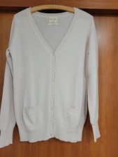 cashmere pullover damen 38/40 Von ZARA KNIT Wollweiss 